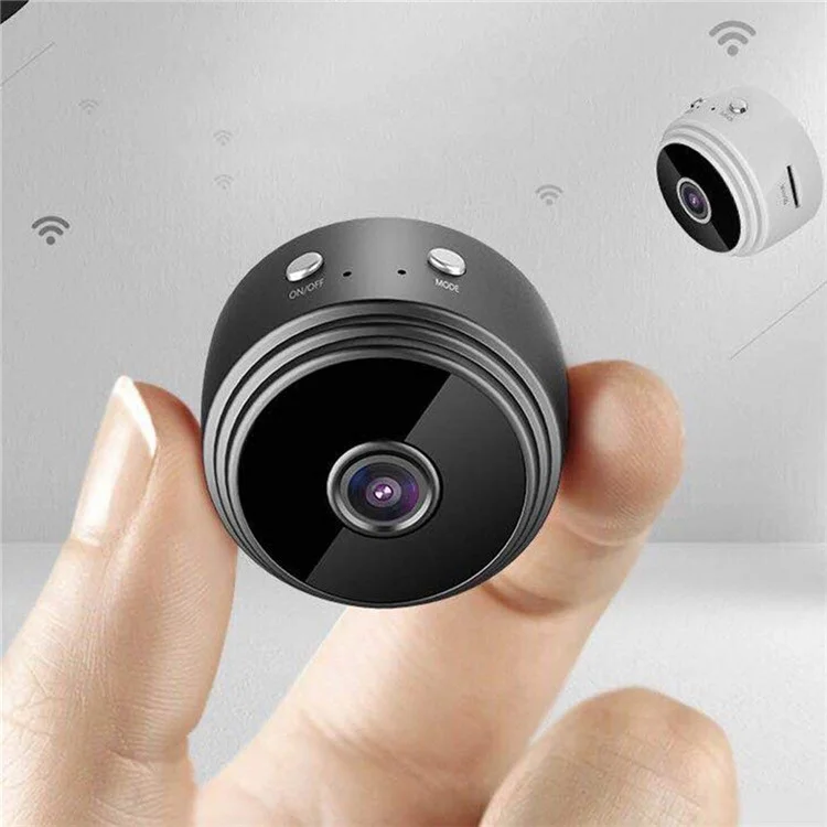 A9 1080P HD Mini Wireless IP Camera Home Security WiFi Camcorder Night Vision Motion Detection Loop Video Recorder - Black