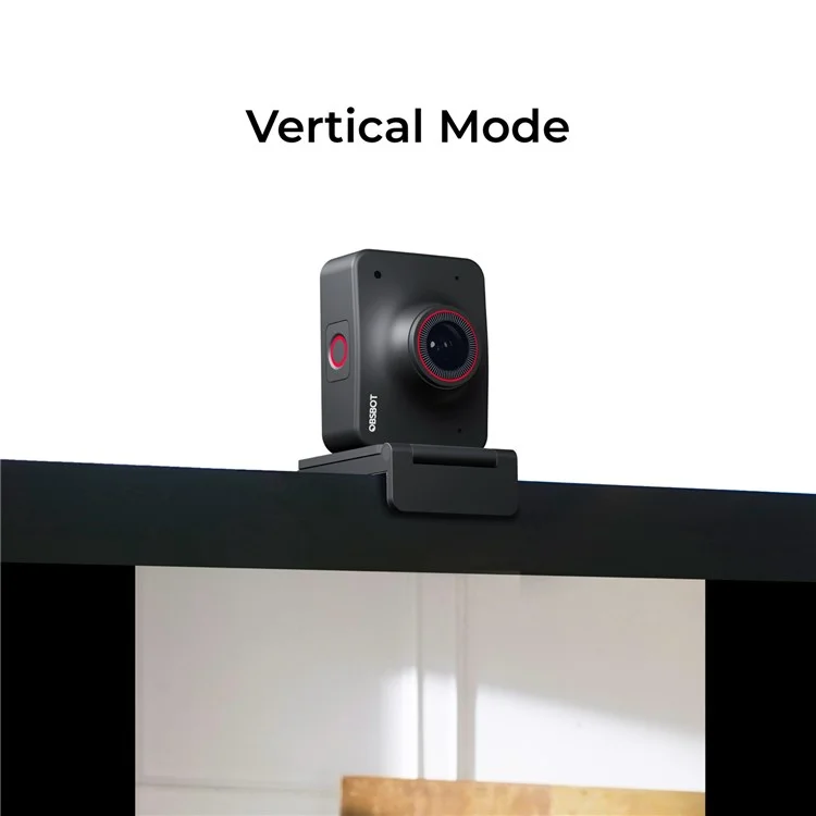 OBSBOT MEET 4K Webcam AI-Powered Video Camera + Remote Controller Magnetic Mount Monitor Camera with Privacy Cover for Live Streaming Online Teaching