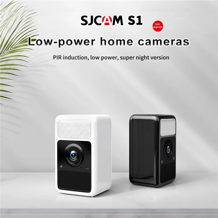 SJCAM S1 Student Sports Camera Aerial Riding Recorder 4MP IP65 Waterproof Household Camera with Light - White