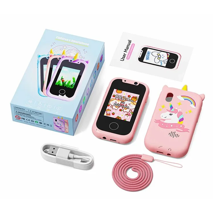 KP06 Kids Camera 24MP HD Digital Selfie Camera Toys for Kids Children Portable Video Camera - Pink