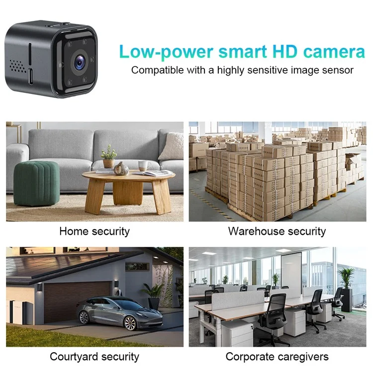 AS03 HD Night Vision Rechargeable Camera Home Security WiFi Camera