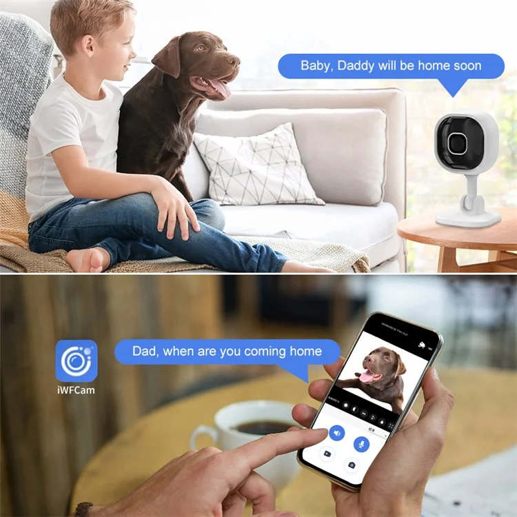 A3 Mini Home Security Camera WiFi Smart Two Way Voice HD Infrared Night Vision Camera