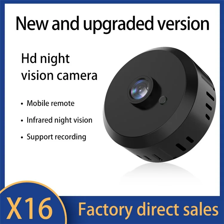 X16 Battery-Free Mini Camera APP Wireless WiFi Camera Support Infrared Night Vision Mode