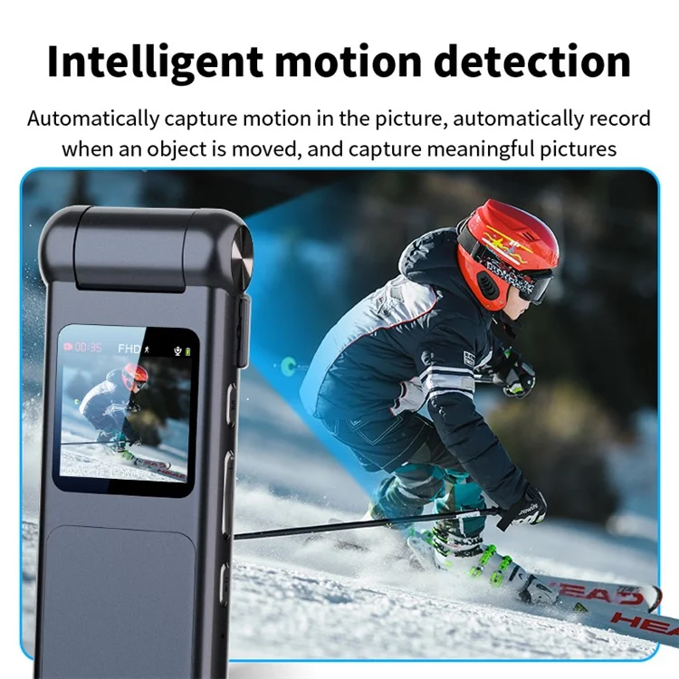 V18 8GB 1080P HD Camera Video Recorder with Clip, Night Version Motion Detection Recording Cam