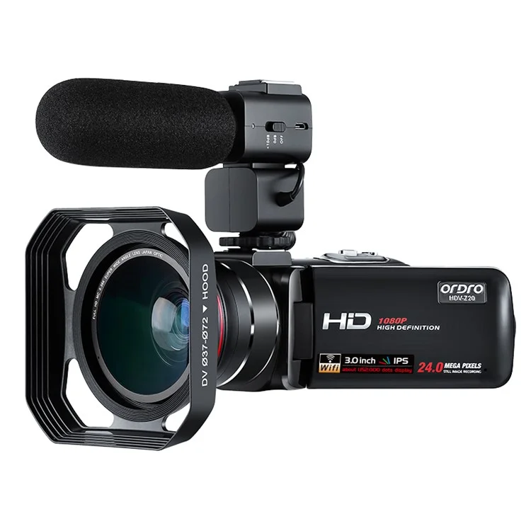 ORDRO Z20 3.0-inch 1080P HD Video Camera Night Vis...