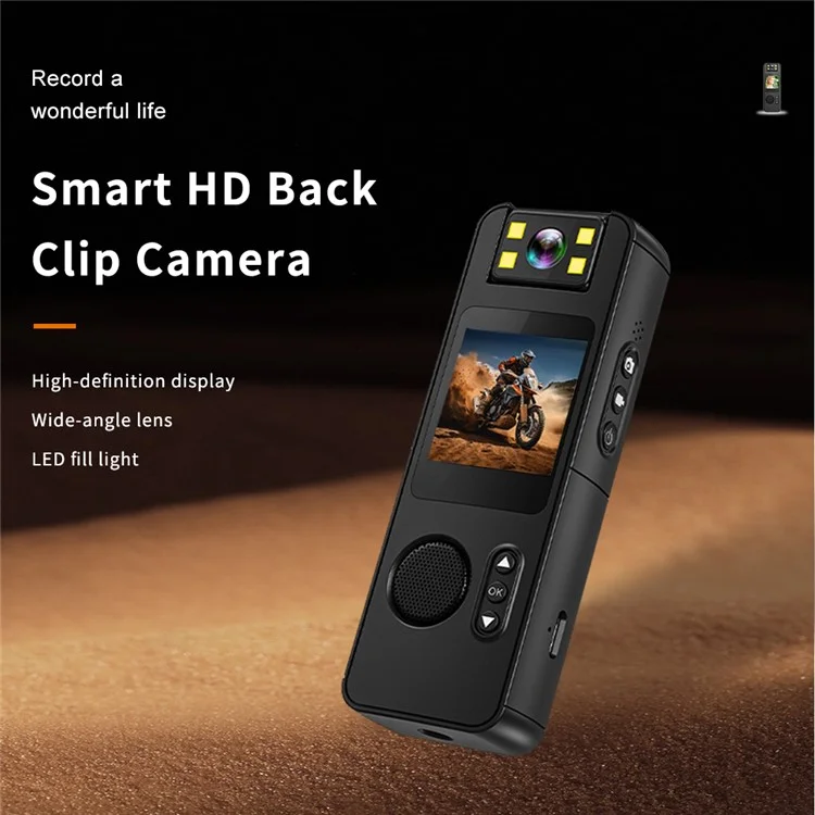 CS11 Smart Mini Camera with Back Clip Compact Handheld Camera Recorder