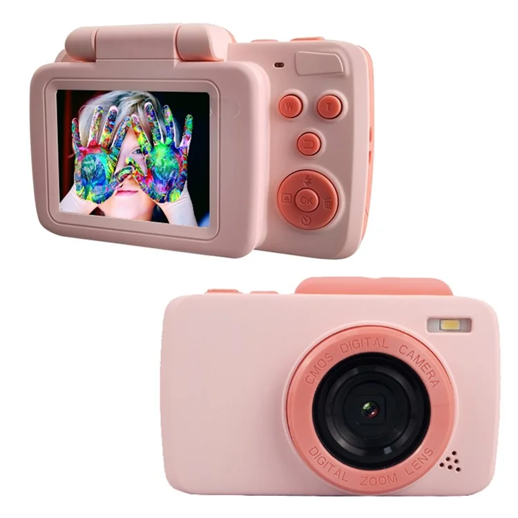 KDC-008A 2.4-Inch Screen Children Camera Flip Design Kids Camera Toy Toddler Birthday Gift