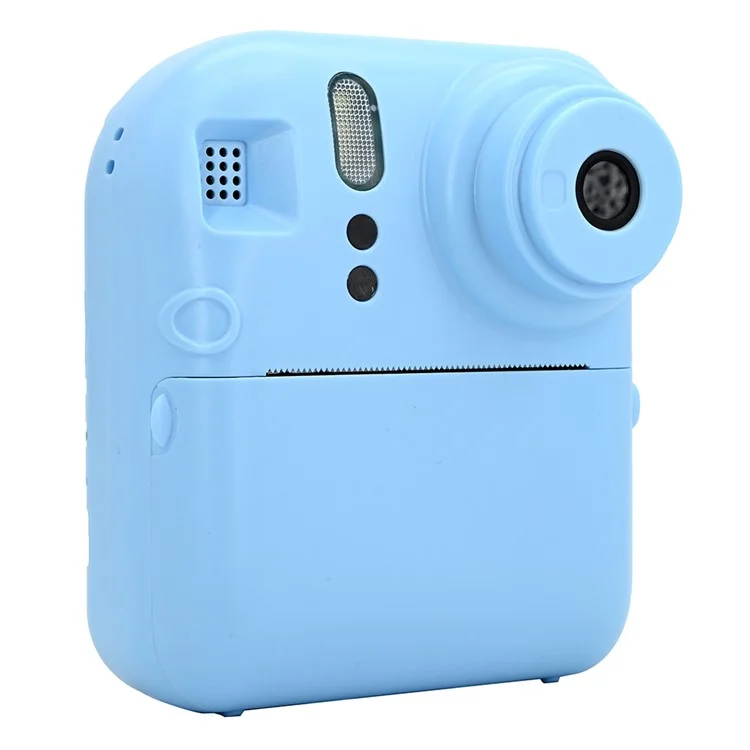 KDC-0013E HD 2.4 inch Screen Kids Camera Thermal Inkless Photo Printer with 32G TF Card+Card Reader - Blue