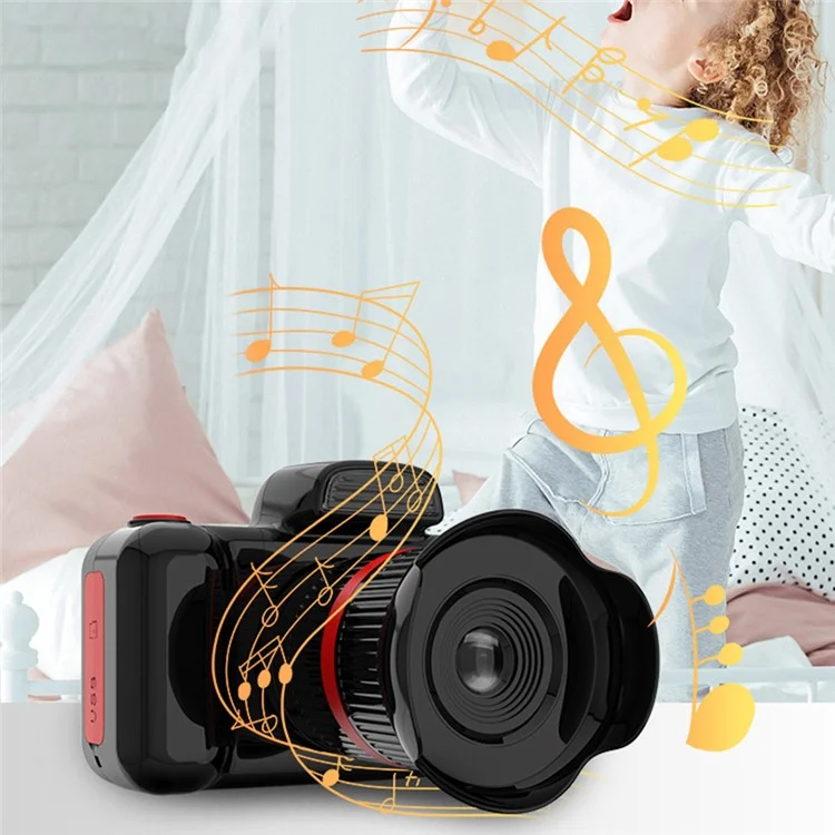 HEEI D31 2.0 inch Screen Kids Camera Rechargeable HD Dual Lens Digital Camera Camcorder