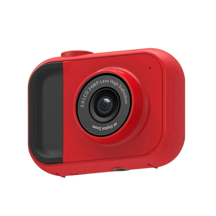 UL-1219a Mini 2-Inch Screen Kid's Educational Camera Children Video Camera Toy - Red