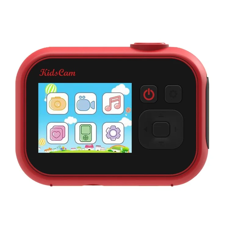 UL-1219a Mini 2-Inch Screen Kid's Educational Camera Children Video Camera Toy - Red