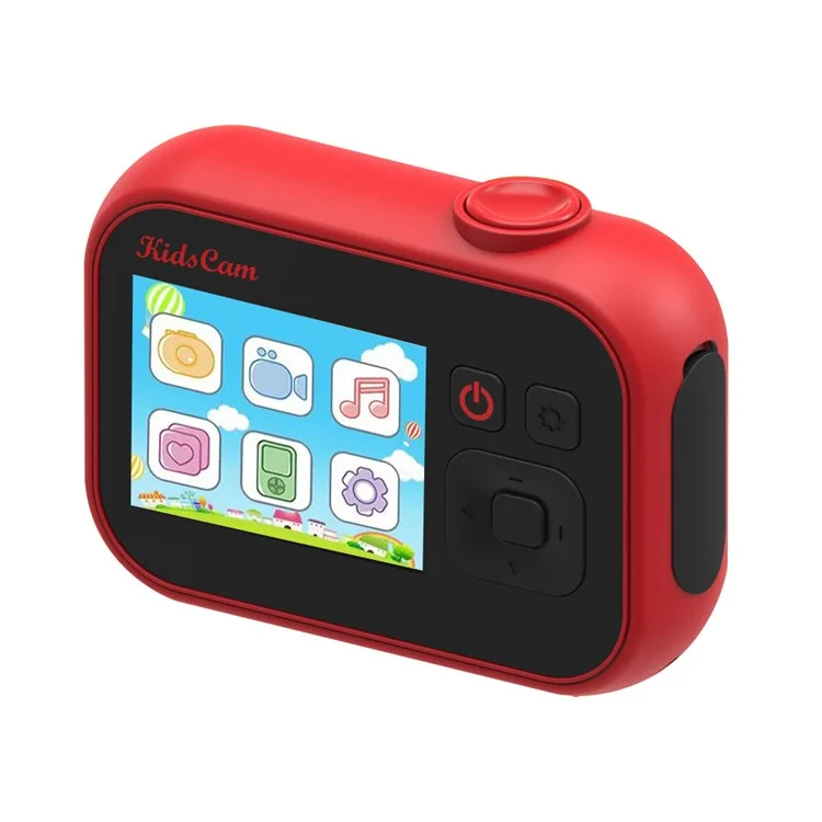 UL-1219a Mini 2-Inch Screen Kid's Educational Camera Children Video Camera Toy - Red