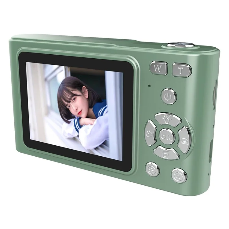 H15 2.4-inch IPS Screen Digital Camera HD Photo Video Recording CCD Camera - Green