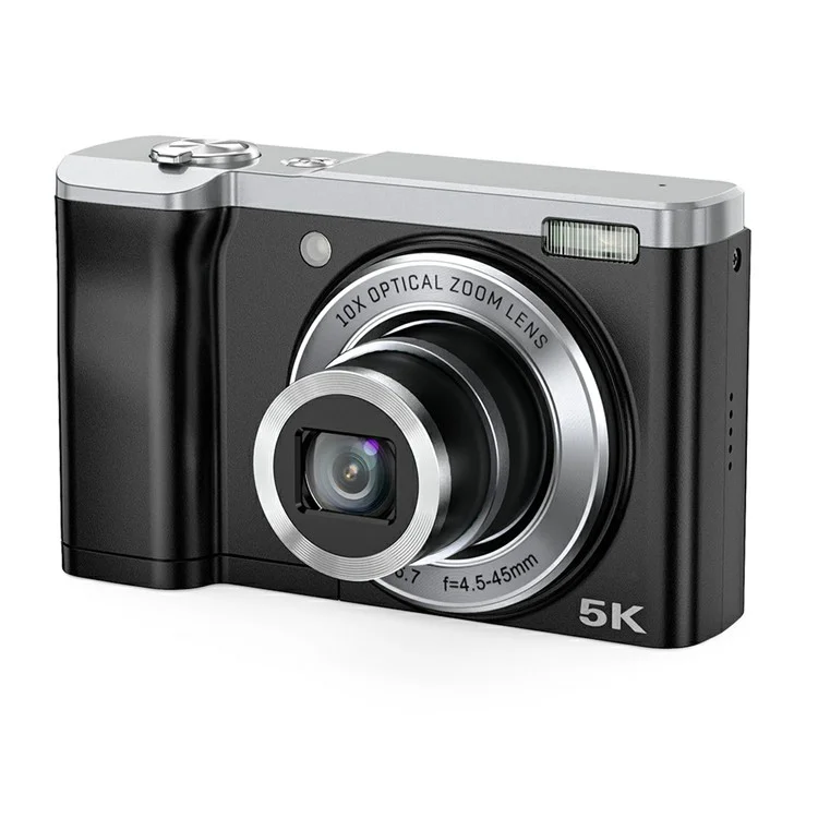 DC305X Digital Camera 5K 56MP Kids Camera 10X Optical Zoom Vlogging Camera for Teens - EU Plug