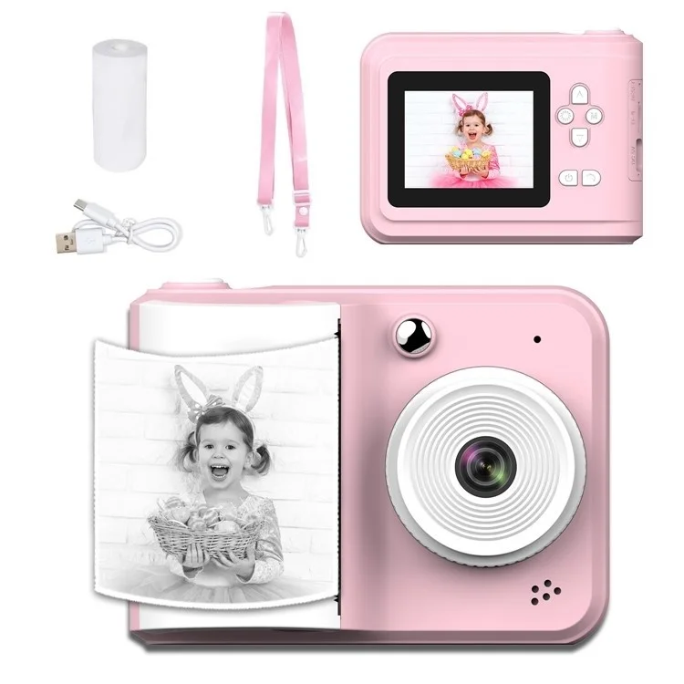 S7 2.4-inch Screen Mini Children HD Instant Camera Portable Photo Printer - Pink