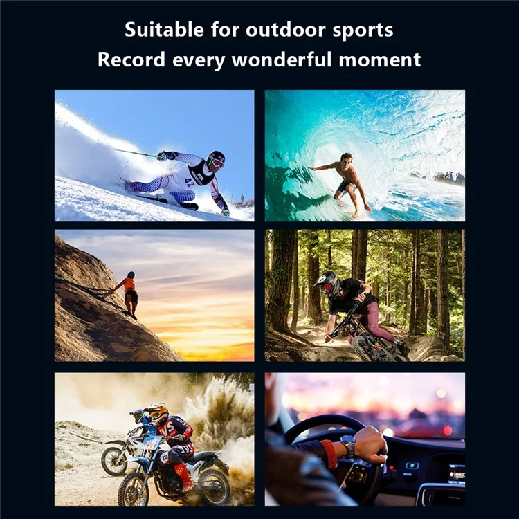 F300AAR-G Action Camera 24MP 5K Ultra HD 30m Waterproof Outdoor Sports Camera with Remote Control