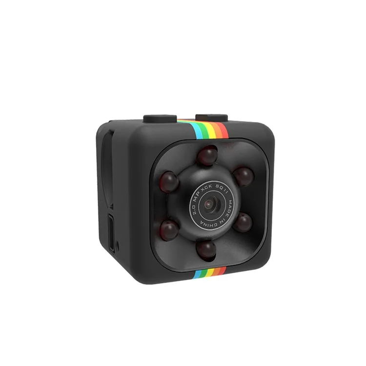 SQ11 1080P Full HD Mini Sports DV Camera Night Vision Motion Detection Loop Recording - Black