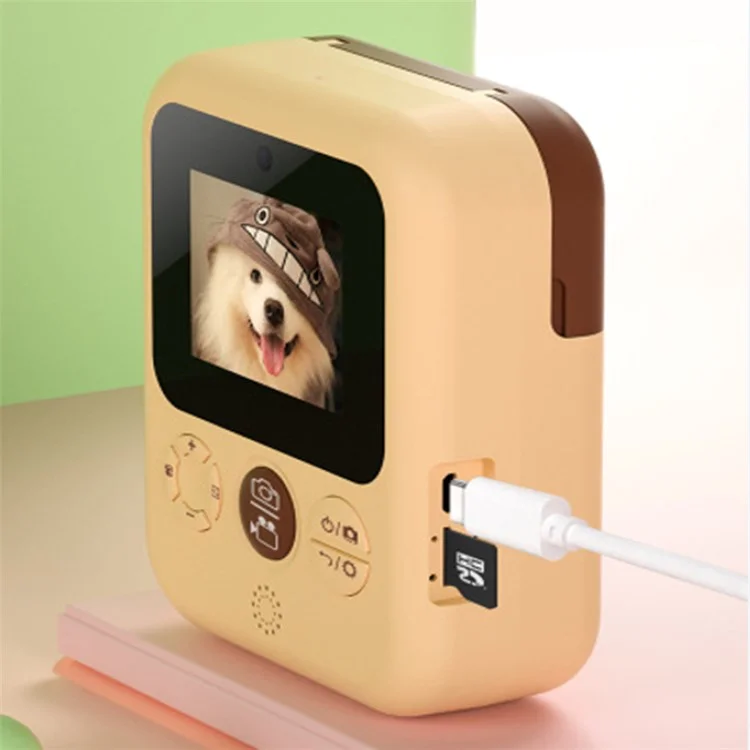 2.4 inch Screen HD Kids Instant Camera 12MP Dual Lens Thermal Printing Camera Toy with Print Paper