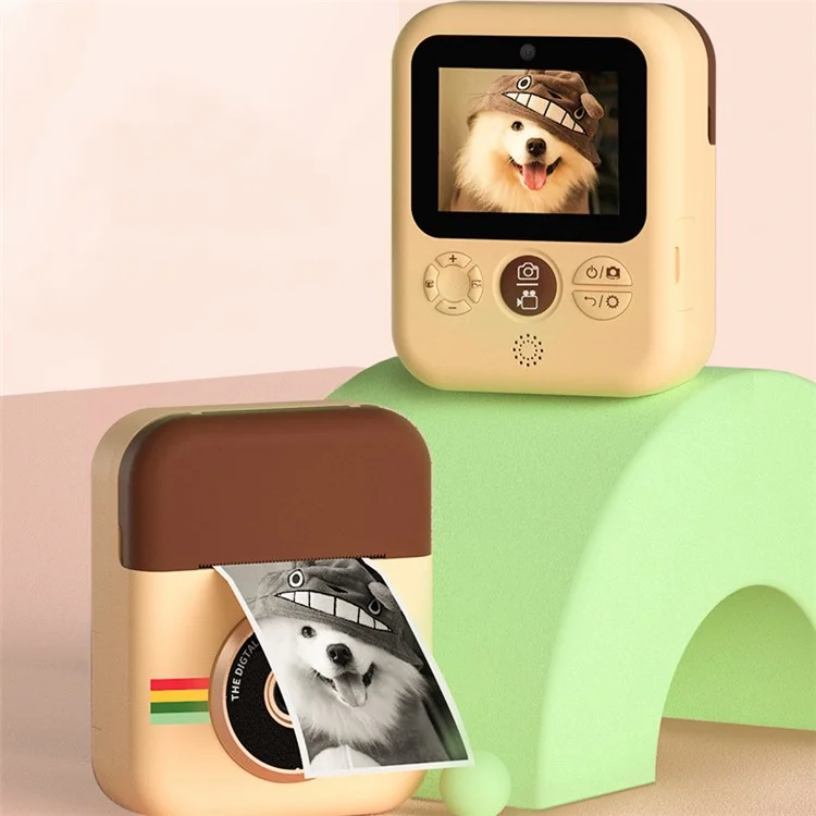 2.4 inch Screen HD Kids Instant Camera 12MP Dual Lens Thermal Printing Camera Toy with Print Paper