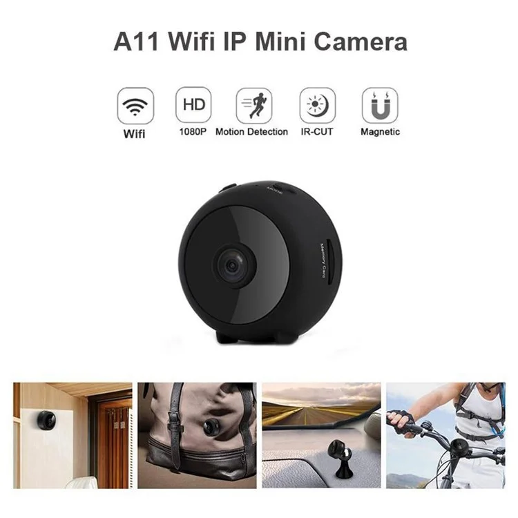 A11 Mini Camera Wireless WiFi IP Home Security HD 1080P Night Vision Webcam