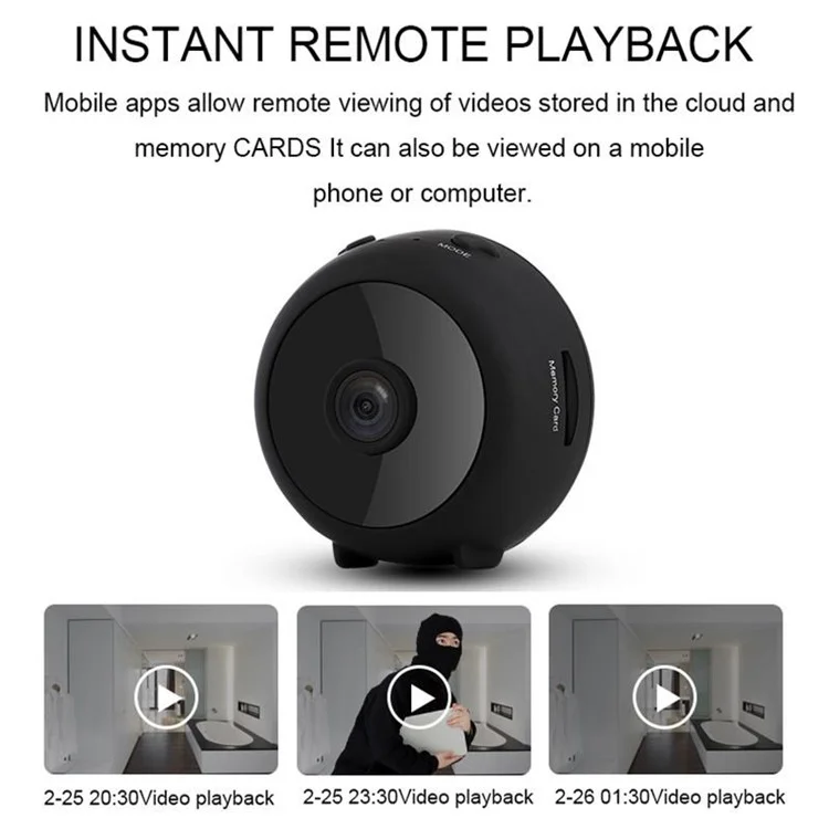 A11 Mini Camera Wireless WiFi IP Home Security HD 1080P Night Vision Webcam