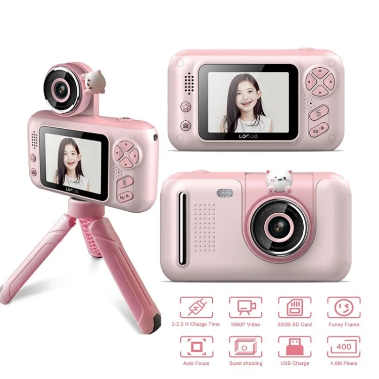 S9 2.4 inch 4MP Screen Children Camera with Tripod...