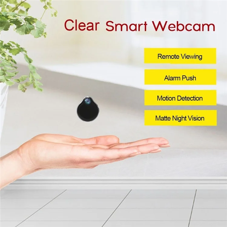 Mini Body WiFi Camera Wearable Hidden Spy Cam 1080P HD Night Vision Camera Indoor Covert Security Camera for Home and Office